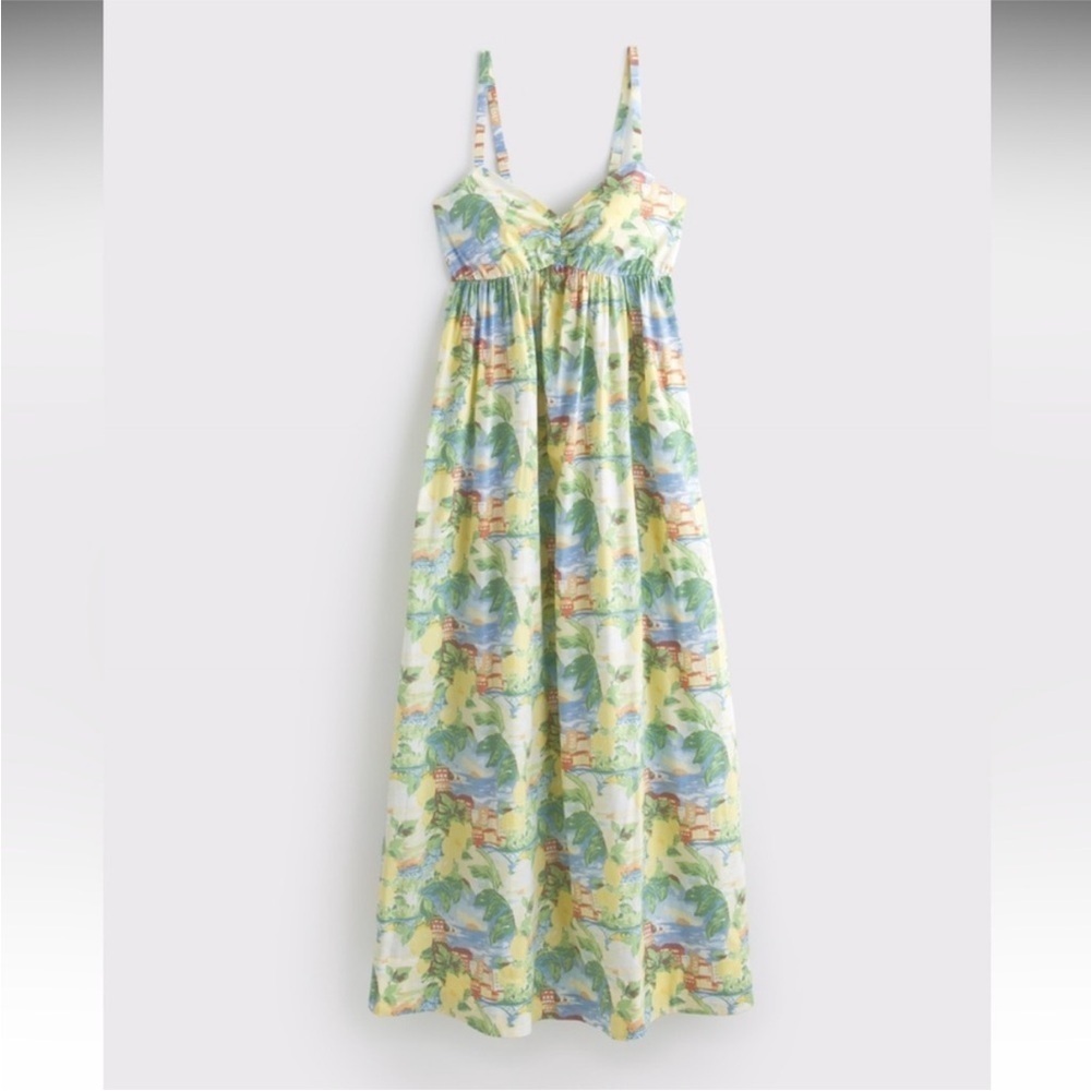 Abercrombie Sweetheart Babydoll Maxi Dress Medium Petite